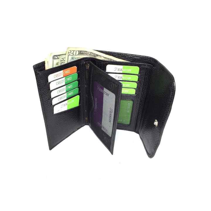 Derkon Medio Model Black Women's Wallet