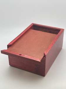 <b>Pet</b> <b>Urn</b> for Ashes Cremation Vintage Elegant Hand Carved Mango Wood Memory Box in Barn Red Color - Product Image 2