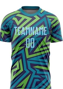 Camiseta de fútbol personalizable unisex, nuevo diseño, equipo de entrenamiento de poliéster, uniformes de fútbol para adultos, impresión por sublimación personalizada - Product Image 4
