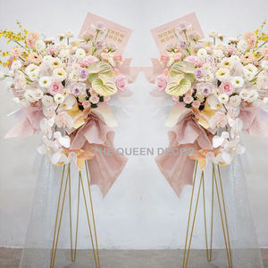 La forma única de Metal de hierro más vendida, decoración de plantas de boda con acabado negro, cartón de aluminio, nuevo estilo - Product Image 3