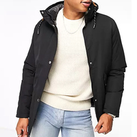 Chaqueta Parka de Nylon Tejido Ecológico, Impermeable y Transpirable, con Capucha, Talla Grande, para Hombre, Grosor Estándar 300g, Modelo Ultimate