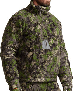 Sudadera Táctica con Capucha y Cremallera Asimétrica para Hombre, Estilo Camuflaje Verde Bosque, para Caza, Invierno, Chaqueta Suave para Exteriores - Product Image 5
