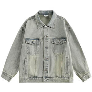 Men's Jackets Customized <b>Material</b> Casual Wear High Quality Hip Hop Fashion Color <b>Denim</b> Breathable Street Style Jacket for Man - Product Image 3