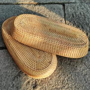 Cesta de Servir Ovalada Larga y Estrecha, Elegante Cesta Tejida a Mano para Pan, Frutas y Aperitivos para Servir en la Mesa - Product Image 4