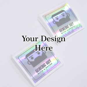 สติกเกอร์โฮโลแกรมสีสันสดใสสติกเกอร์วันหยุดงานพิมพ์ยูวีฟอยล์สีทองกันน้ำติดแน่นสำหรับตกแต่ง - Product Image 5