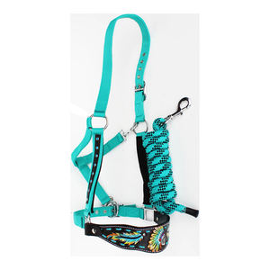 Bandana de caballo con cuello Halter de cuero Bronc, nuevo diseño, a un ritmo asequible - Product Image 1