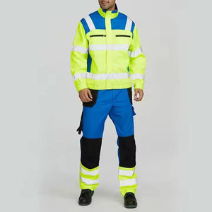 Breathable Cotton Hi Visibility <b>Construction</b> Workwear <b>Uniform</b> <b>for</b> Men Industrial Safety Work - Product Image 2