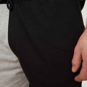 Men's Color Blocking T-Shirt And Shorts Set Crew Neck Casual Summer Wear 100% Cotton Knitted Breathable Outfit - Product Image 6