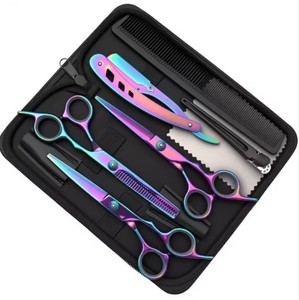 Juego de Tijeras de Peluquería Profesional de 6 Pulgadas, Acero Inoxidable, Kit de Corte y Entresacado de Cabello, Estuche, Peine, Instrumentos Quirúrgicos de Salón - Product Image 4