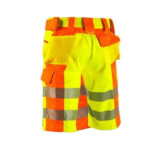 Short haute visibilité vêtements de travail réfléchissants haute visibilité Construction Cargo multi-poches short de sécurité pour hommes avec services OEM - Product Image 5