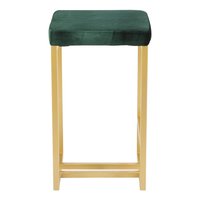 Tabouret de bar moderne et tendance en fer avec assise large et qualité de construction supérieure pour usage domestique, commercial et extérieur