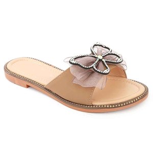 Pantuflas Elegantes para Niñas 005 - Caqui - Product Image 1