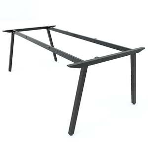Minimally Designed Office Furniture 200x100cm Meeting Table Steel <b>Frame</b> PLY System Assembly Required-HCPL010 Conference Table - Product Image 1