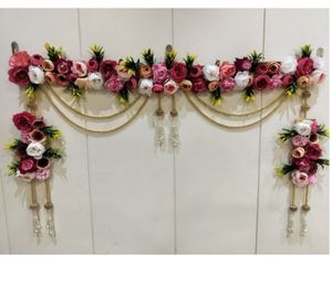 Guirlande de porte décorative de fleurs artificielles pour Diwali Design floral élégant - Product Image 1