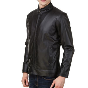 100% Material de cuero mangas completas ropa de calle profesional gran oferta Hombres Nuevo diseño chaqueta de cuero chaqueta de alta calidad para hombres - Product Image 1
