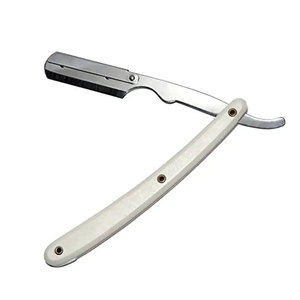 Nouveau rasoir jetable à poignée en plastique solide argent brillant polonais coupe lisse rasage rasoir lame modifiable nouveau barbier en plastique - Product Image 6