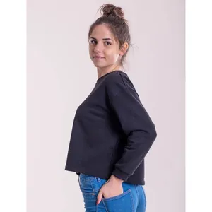 Felpa Crop Personalizzata con Maniche 3/4, Felpe e Maglioni Personalizzati per Merchandising, Prodotto Promozionale - Product Image 5