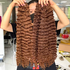 Otoño 2024 tendencia caliente de alta calidad birmano rizado crudo cabello humano tejido Vietnam fabricante estilo ondulado profesional - Product Image 1