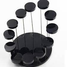 2025 New Modern Plastic Black Freestanding for <b>Corner</b> Display Stand Step Model Garment Organizer Holder <b>Shelf</b> Show Rack - Product Image 2