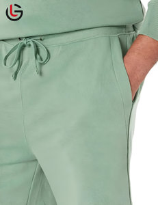 Pantalones Cortos Deportivos de Gimnasio para Hombre, OEM, de Felpa, Spandex/Algodón, Cintura Alta, Cierre con Cordón, Cómodos, Estilo Casual para Correr - Product Image 3