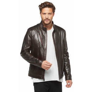 2024 couleur personnalisée 100% veste en cuir de vache pour hommes haute rue Style résistant à l'eau à capuche fourrure décoration hiver XL taille - Product Image 4