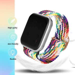 Coolyep <span class=keywords><strong>Bracelet</strong></span> tressé élastique 38mm 40mm 49mm <span class=keywords><strong>Bracelet</strong></span> de montre intelligente pour <span class=keywords><strong>Apple</strong></span> <span class=keywords><strong>Watch</strong></span> Strap Nylon - Product Image 5