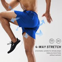 Nouvel Arrivage – Short Cycliste Décontracté pour Homme à Faible MOQ, Marque Privée, 100% Polyester, Séchage Rapide, Fermeture à Cordon, Logo Personnalisé, Tailles Disponibles