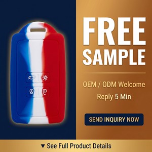 Housse de clé en silicone souple pour <span class=keywords><strong>Renault</strong></span> Clio Megane Kadjar Captur 1,<span class=keywords><strong>7</strong></span> mm, qualité alimentaire, couleur vive, antidérapante, OEM, personnalisée en usine - Product Image 6