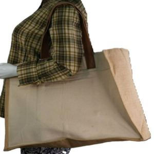 Bolsa de lona de algodón orgánico 100% ecológica al por mayor, bolsa grande de compras en blanco reutilizable para comestibles, Impresión de logotipo personalizable para - Product Image 4