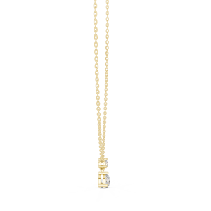 จี้เพชรทรงกลมเพาะเลี้ยงในห้องปฏิบัติการ ทองคำแท้ 14K 18K สร้อยคอแบบห้อยระดับต่างๆ DEF VVS ของขวัญเครื่องประดับชั้นดีสำหรับงานหมั้น ขายส่ง - Product Image 5