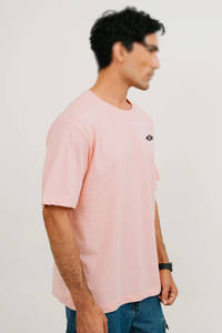 Camiseta Rosa de Manga Corta Extra Grande para Hombre, 100% Algodón Jersey, Lisa, Ligera, Corte Cuadrado, para Suministro de Ropa al por Mayor - Product Image 2