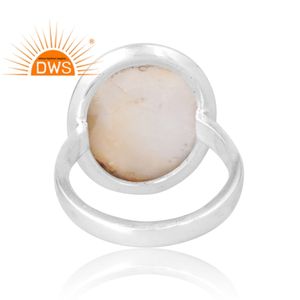 Hot Selling 925 Sterling Silver Natural Mother Of <b>Pearl</b> Gemstone Stackable <b>Ring</b> Custom Jewelry For Women Gift For Her - Product Image 2