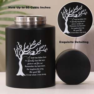 Urnas medianas de acero inoxidable para cenizas humanas, urnas medianas para cenizas, urnas de cremación de recuerdo para adultos, hombres y mujeres, tamaño personalizado - Product Image 3