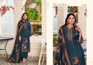 Collection de matériel de robe de broderie à impression numérique en coton doux de qualité supérieure Salwar Kameez pour les vêtements de fête indiens pakistanais - Product Image 3