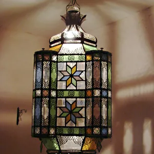 Islamic Art Hanging Lantern With Glass Body Indoor And Outdoor Home And Garden Decor Lightning And Lamps Accessories Supplies