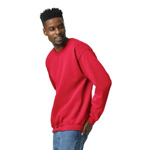 Sweat-shirt en coton classique pour hommes grande taille couleur unie à manches longues Streetwear décontracté pour l'hiver teint en plaine - Product Image 2