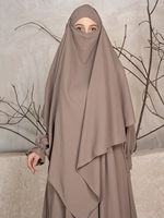 Ensemble Abaya de Prière Modeste en Polyester Tissu Crinkle CYK, Vêtements Islamiques pour Femmes, Vente en Gros, 2 Pièces, Longueur au Sol, Fourniture d'Usine