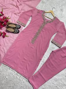 Elegantes Trajes Anarkali Salwar Kameez de Georgette Listos para Usar (Largos y Cortos) con Dupatta, Ropa Tradicional Pakistaní - Product Image 6