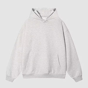 Fabricants de sweats à capuche unisexes en coton mélangé écologique de gros, OEM, de haute qualité, imprimé en relief, coupe ample, en molleton - Product Image 1