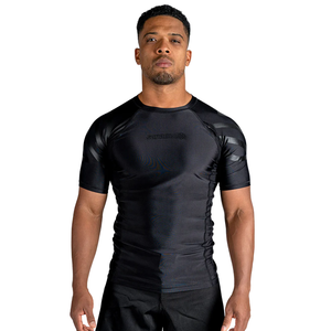 2024 logotipo personalizado verano UPF 50 + protección solar UV MMA Rash Guard Sudadera con capucha camisa de compresión de manga larga Unisex Spandex/Nylon - Product Image 4