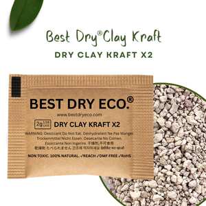 Meilleur argile sèche Kraft 2g DRY CLAY KRAFT X2 Déshydratant - Non toxique 100% biodégradable anti-moisissure pour toutes les industries. - Product Image 4