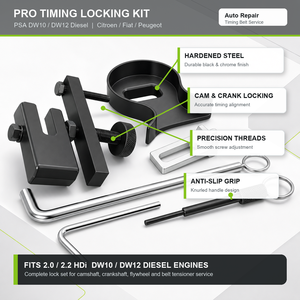 Kit d'outils de calage moteur pour PSA DW10 DW12 Citroën Fiat Peugeot Diesel, calage de la distribution et de la courroie de distribution, réparation automobile - Product Image 3