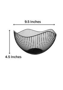 Cesta de fruta de hierro de granja de marca privada para decoración rústica del hogar que agrega calidez y carácter a los interiores de la cocina - Product Image 2