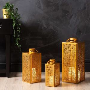 Soporte de farol marroquí antiguo, artesanía de Metal de hierro para decoración de Pascua para el hogar, mesa, vela de Navidad, Pilar, boda - Product Image 6