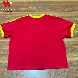Camiseta Corta de Algodón y Poliéster Transpirable de Corte Ajustado para Mujer con Diseño Estampado para Gimnasio, Fitness y Uso Casual - Product Image 3