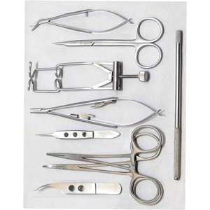 Kit de Limpieza Oftalmológica para Animales Grandes, Juego de Instrumentos Quirúrgicos Oftálmicos Veterinarios de Acero Inoxidable, Manual, Certificado MOL CE - Product Image 3