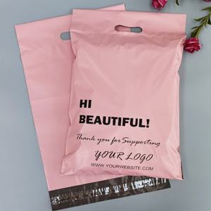 100 Bolsas de Envío Personalizadas con Asa de Poliéster Rosa, Diseño de Redes Sociales, para Boutique, Tienda Online, Envío de Pequeñas Empresas - Product Image 6