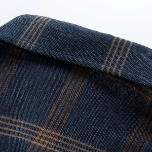 Camisa de franela a cuadros de algodón para hombre de fabricación personalizada OEM, franela suave y cómoda para hombre, ropa transpirable con el mejor OEM - Product Image 5