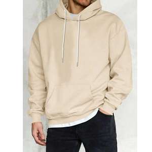 Pull-over à capuche d'hiver personnalisé taille gros sweats-shirts vierges fabriqués 100% coton tricoté écologique OEM mode vêtements hommes - Product Image 5