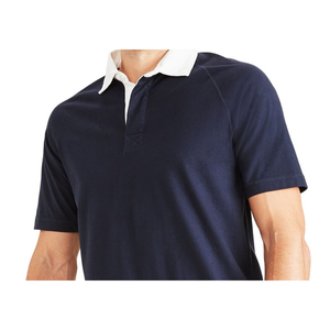 Maglia da Rugby da Uomo Dockers Blu, Vestibilità Regolare e Anti-Piega, Realizzata in Tessuto Oxford, Taglia M - Product Image 2